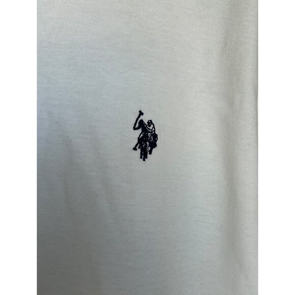 Mens U.S. Polo Assn. Long Sleeve Beige Polo Shirt - Picture 10 of 10